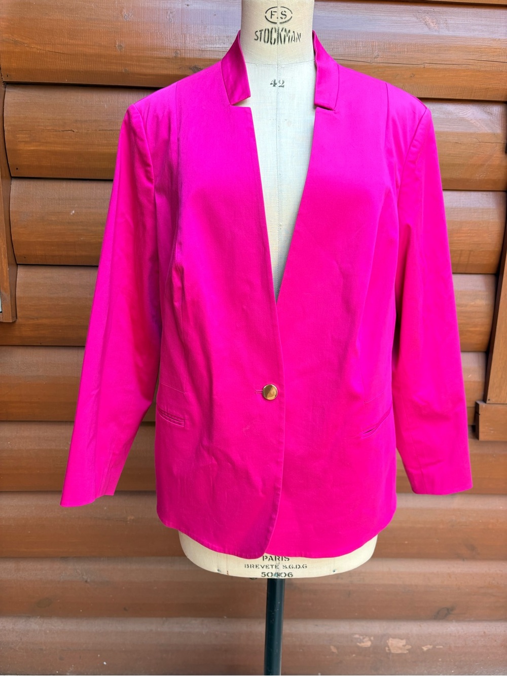 LauraPlus Petites Single-Button Blazer